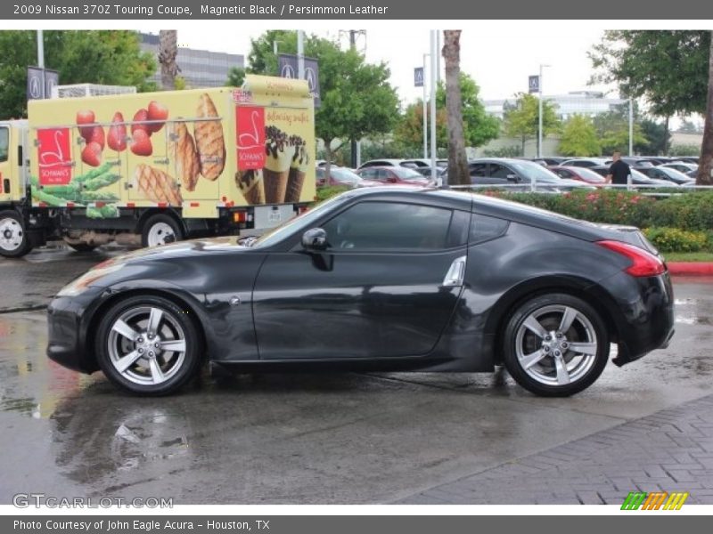 Magnetic Black / Persimmon Leather 2009 Nissan 370Z Touring Coupe