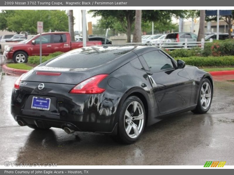 Magnetic Black / Persimmon Leather 2009 Nissan 370Z Touring Coupe