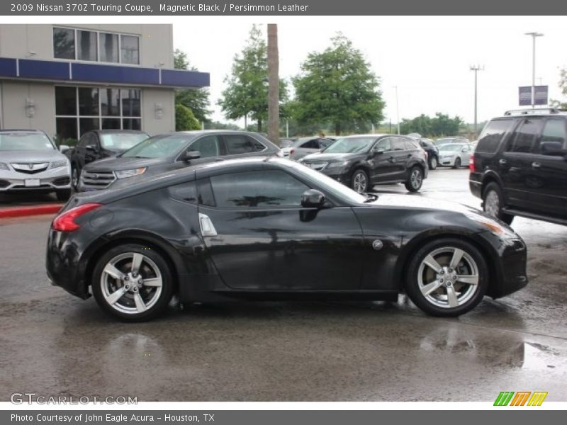 Magnetic Black / Persimmon Leather 2009 Nissan 370Z Touring Coupe