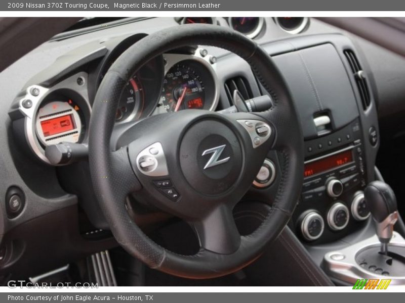 Magnetic Black / Persimmon Leather 2009 Nissan 370Z Touring Coupe