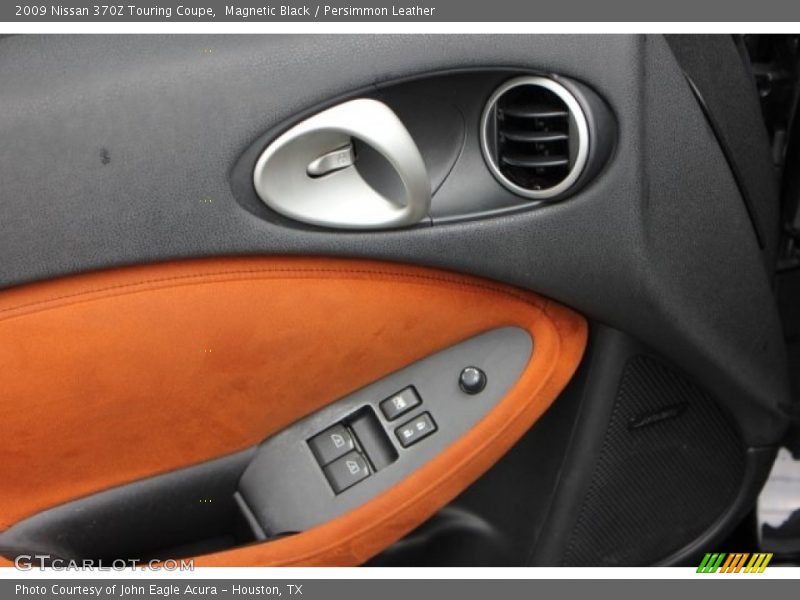 Magnetic Black / Persimmon Leather 2009 Nissan 370Z Touring Coupe