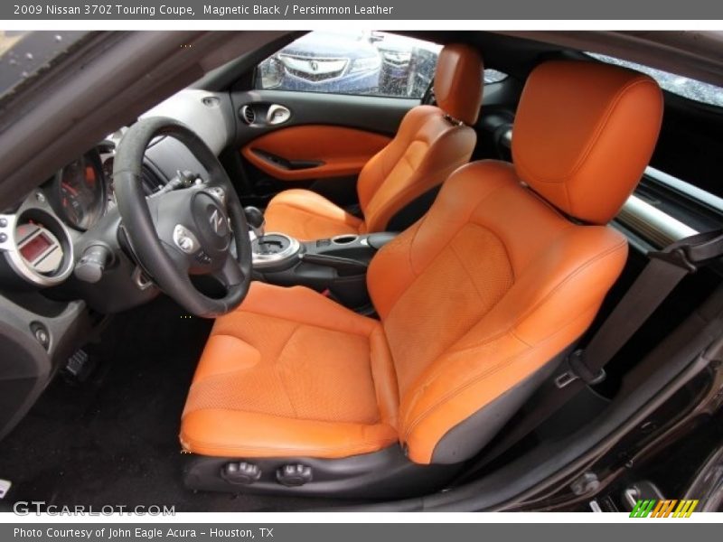 Magnetic Black / Persimmon Leather 2009 Nissan 370Z Touring Coupe