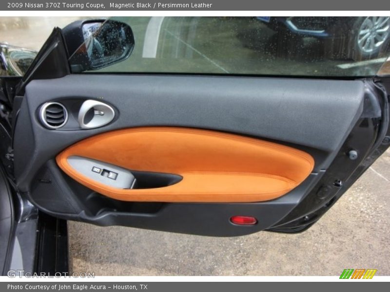 Magnetic Black / Persimmon Leather 2009 Nissan 370Z Touring Coupe