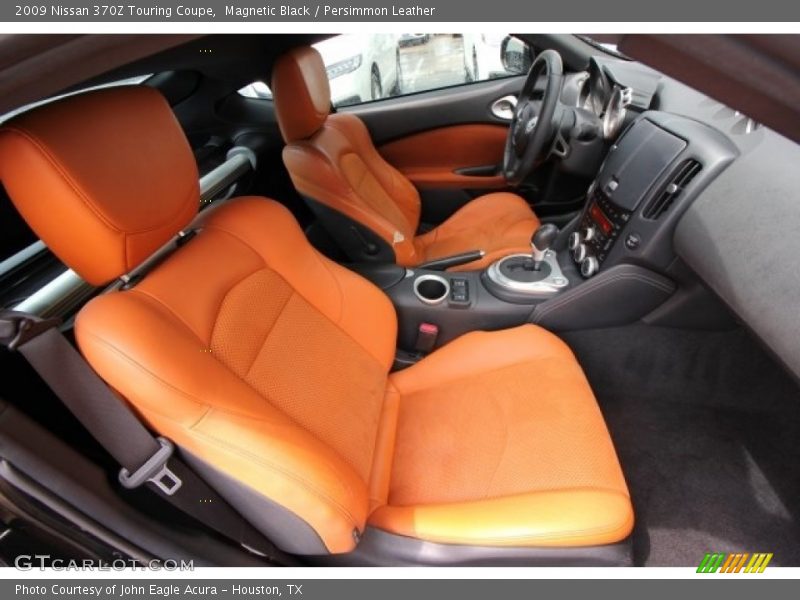 Magnetic Black / Persimmon Leather 2009 Nissan 370Z Touring Coupe