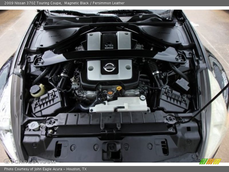 Magnetic Black / Persimmon Leather 2009 Nissan 370Z Touring Coupe