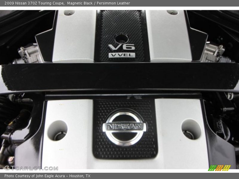 Magnetic Black / Persimmon Leather 2009 Nissan 370Z Touring Coupe
