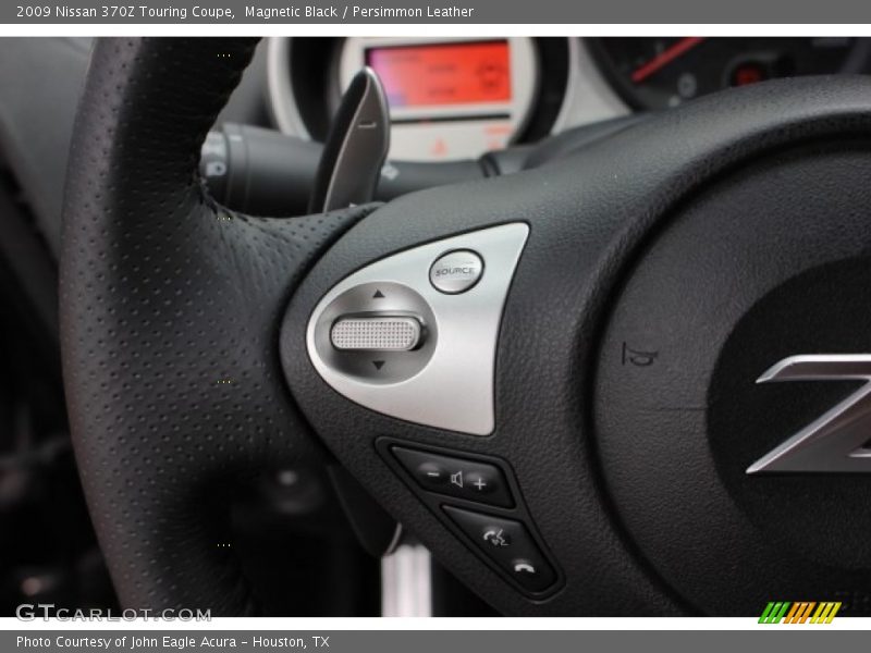 Magnetic Black / Persimmon Leather 2009 Nissan 370Z Touring Coupe