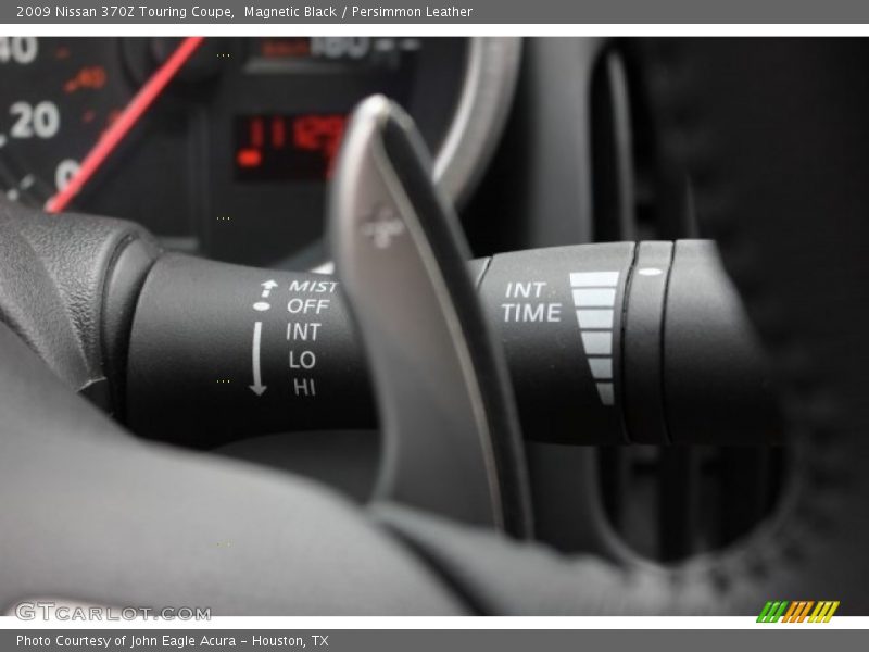 Magnetic Black / Persimmon Leather 2009 Nissan 370Z Touring Coupe