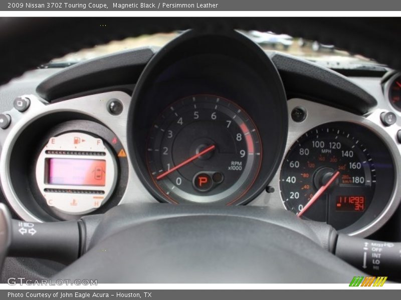 Magnetic Black / Persimmon Leather 2009 Nissan 370Z Touring Coupe