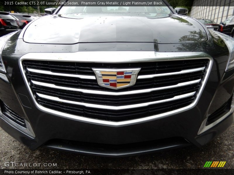 Phantom Gray Metallic / Light Platinum/Jet Black 2015 Cadillac CTS 2.0T Luxury AWD Sedan