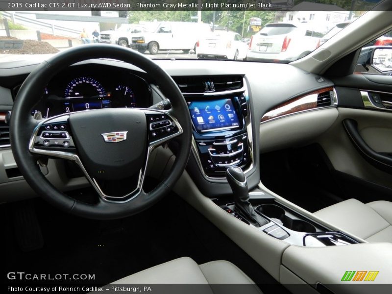 Phantom Gray Metallic / Light Platinum/Jet Black 2015 Cadillac CTS 2.0T Luxury AWD Sedan
