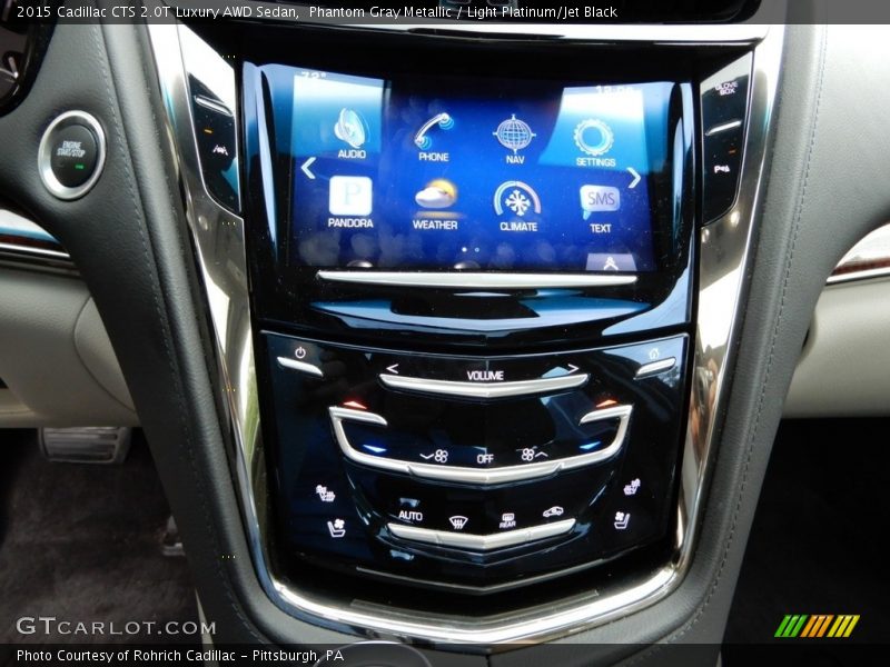 Phantom Gray Metallic / Light Platinum/Jet Black 2015 Cadillac CTS 2.0T Luxury AWD Sedan