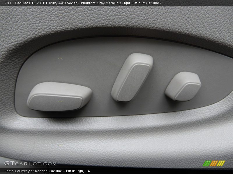 Phantom Gray Metallic / Light Platinum/Jet Black 2015 Cadillac CTS 2.0T Luxury AWD Sedan