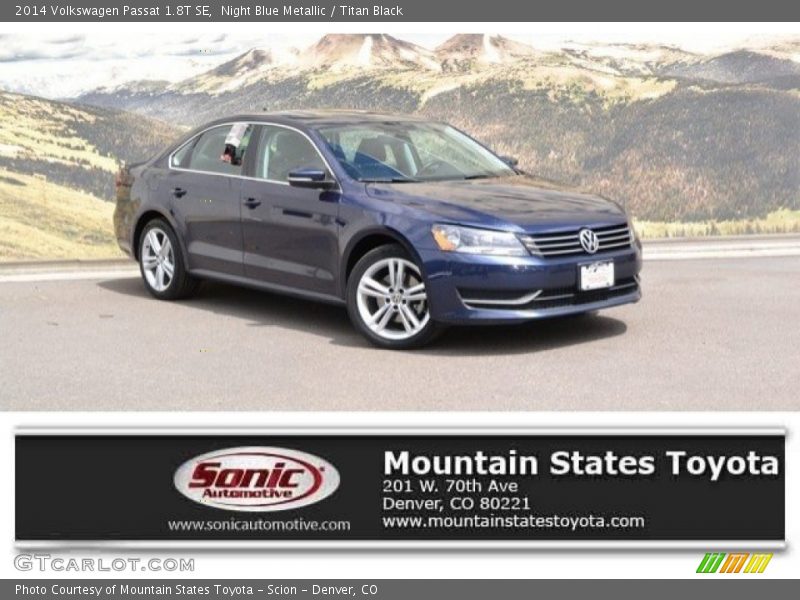 Night Blue Metallic / Titan Black 2014 Volkswagen Passat 1.8T SE