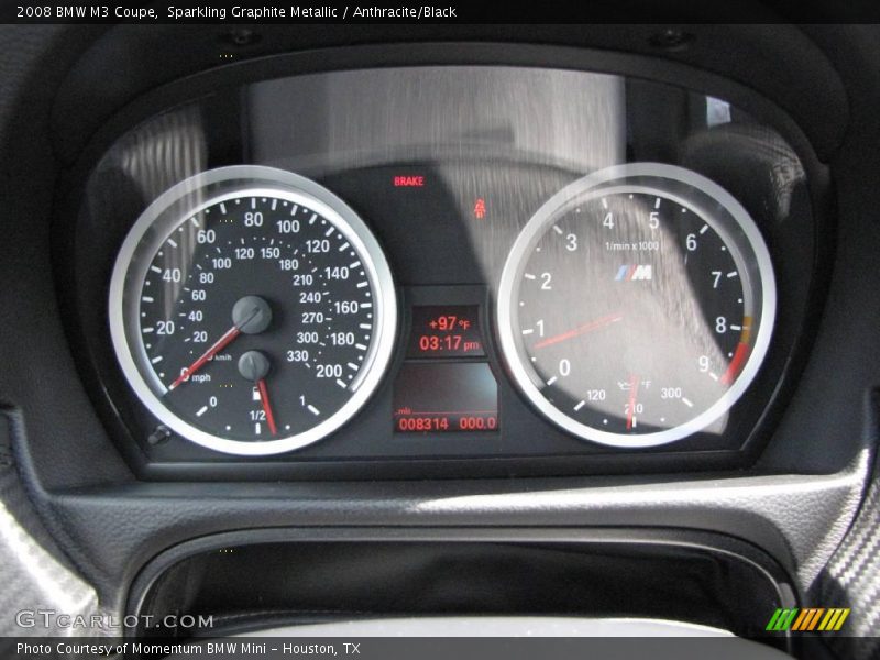 Sparkling Graphite Metallic / Anthracite/Black 2008 BMW M3 Coupe