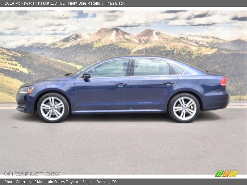 Night Blue Metallic / Titan Black 2014 Volkswagen Passat 1.8T SE