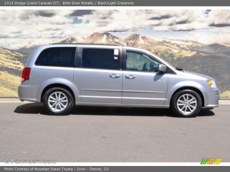 Billet Silver Metallic / Black/Light Graystone 2014 Dodge Grand Caravan SXT