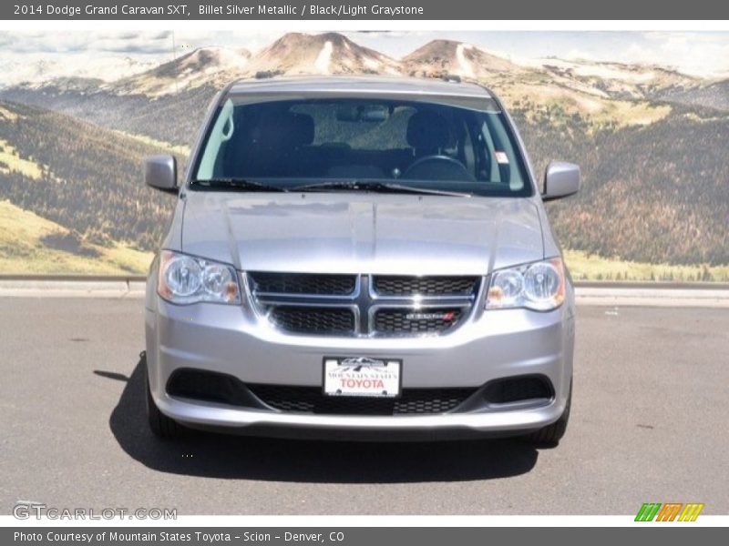 Billet Silver Metallic / Black/Light Graystone 2014 Dodge Grand Caravan SXT