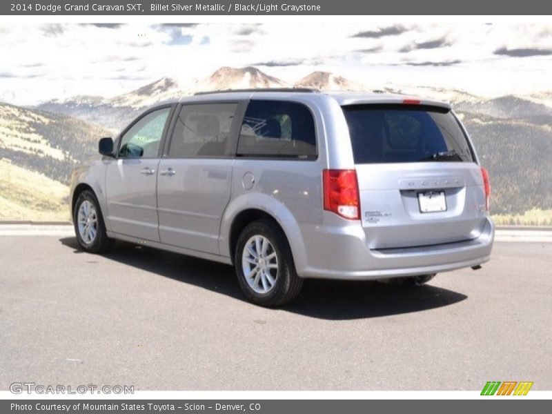 Billet Silver Metallic / Black/Light Graystone 2014 Dodge Grand Caravan SXT