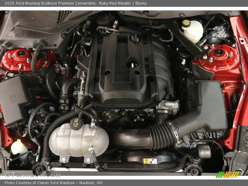 Ruby Red Metallic / Ebony 2015 Ford Mustang EcoBoost Premium Convertible