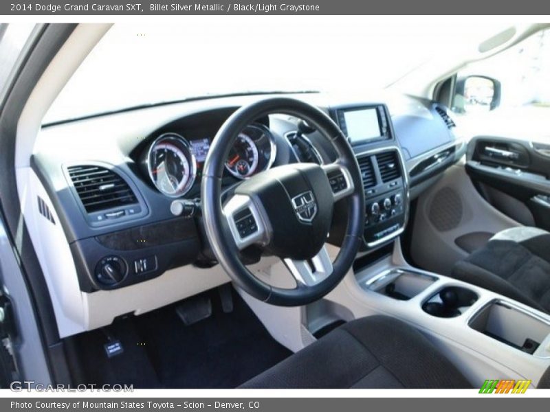 Billet Silver Metallic / Black/Light Graystone 2014 Dodge Grand Caravan SXT