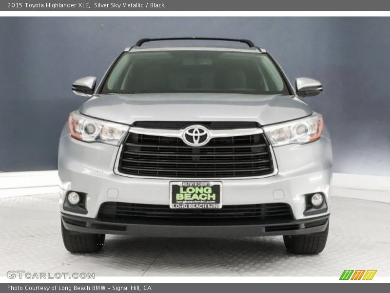 Silver Sky Metallic / Black 2015 Toyota Highlander XLE