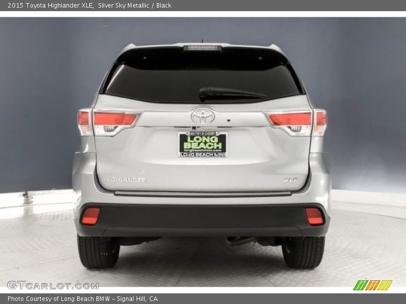Silver Sky Metallic / Black 2015 Toyota Highlander XLE