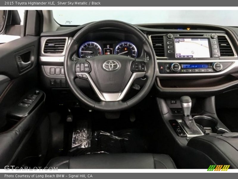 Silver Sky Metallic / Black 2015 Toyota Highlander XLE