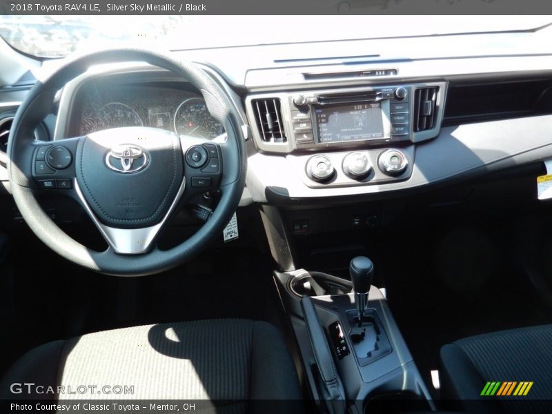 Silver Sky Metallic / Black 2018 Toyota RAV4 LE