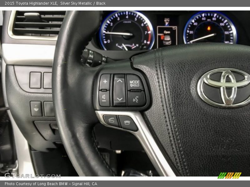 Silver Sky Metallic / Black 2015 Toyota Highlander XLE