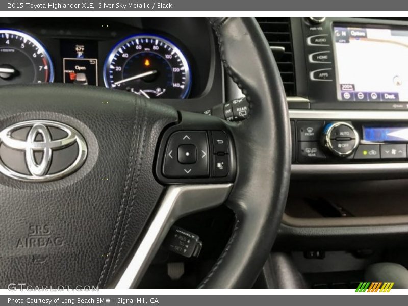 Silver Sky Metallic / Black 2015 Toyota Highlander XLE