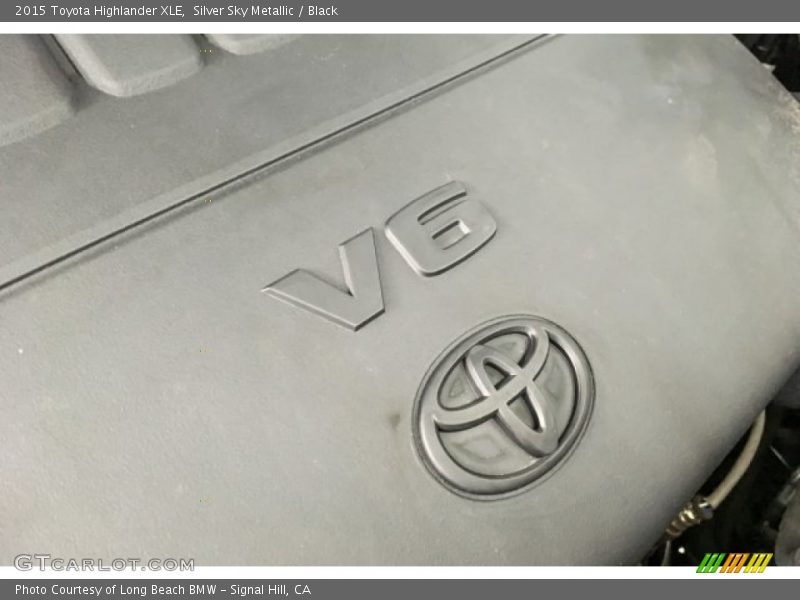 Silver Sky Metallic / Black 2015 Toyota Highlander XLE