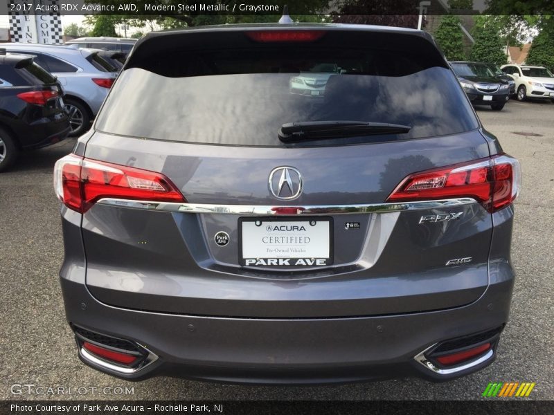 Modern Steel Metallic / Graystone 2017 Acura RDX Advance AWD