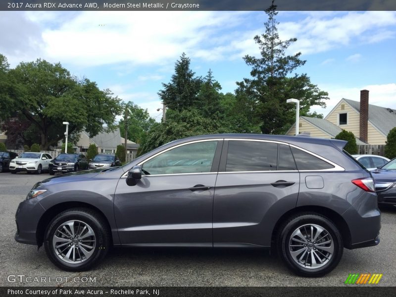 Modern Steel Metallic / Graystone 2017 Acura RDX Advance AWD