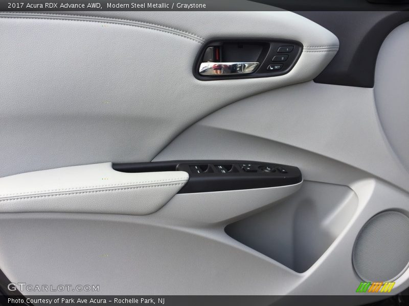 Modern Steel Metallic / Graystone 2017 Acura RDX Advance AWD