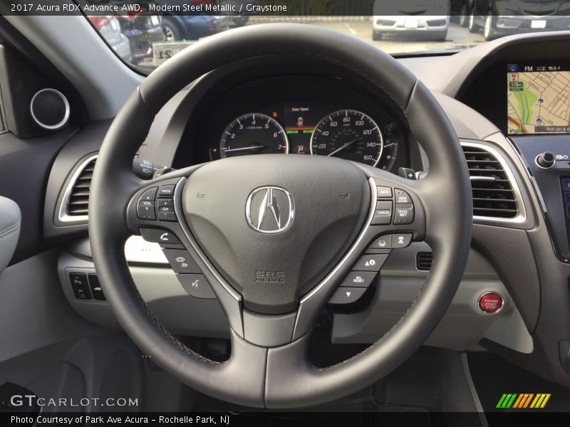 Modern Steel Metallic / Graystone 2017 Acura RDX Advance AWD