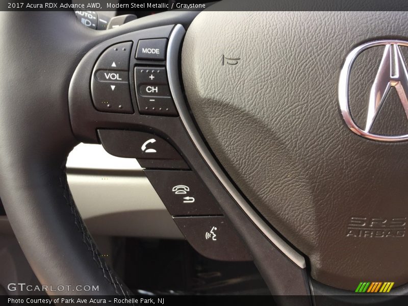 Modern Steel Metallic / Graystone 2017 Acura RDX Advance AWD