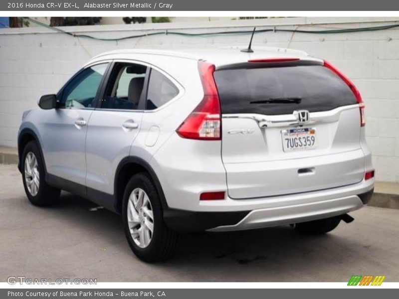 Alabaster Silver Metallic / Gray 2016 Honda CR-V EX-L