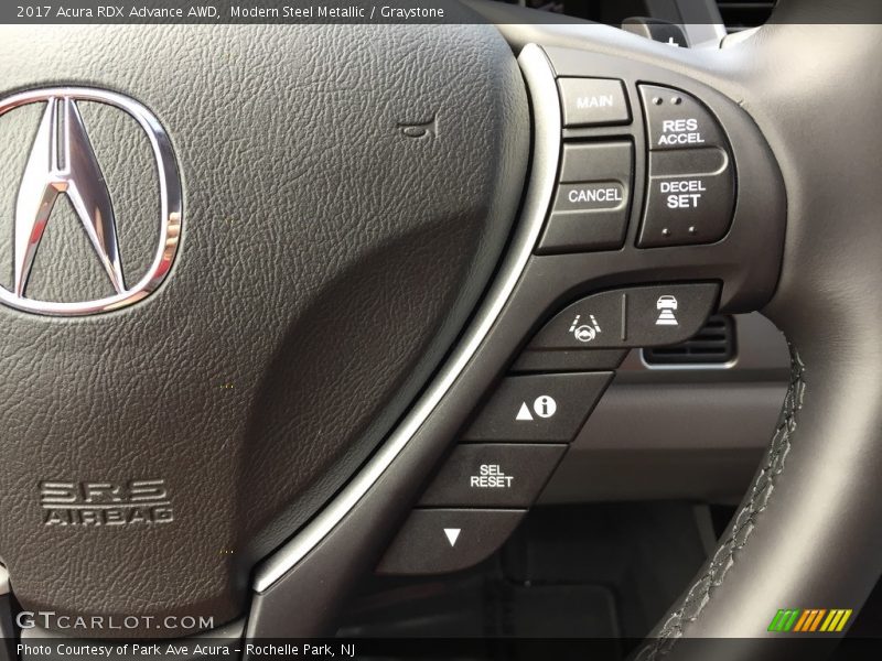 Modern Steel Metallic / Graystone 2017 Acura RDX Advance AWD