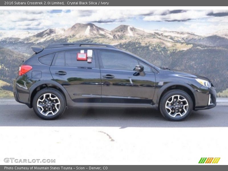 Crystal Black Silica / Ivory 2016 Subaru Crosstrek 2.0i Limited