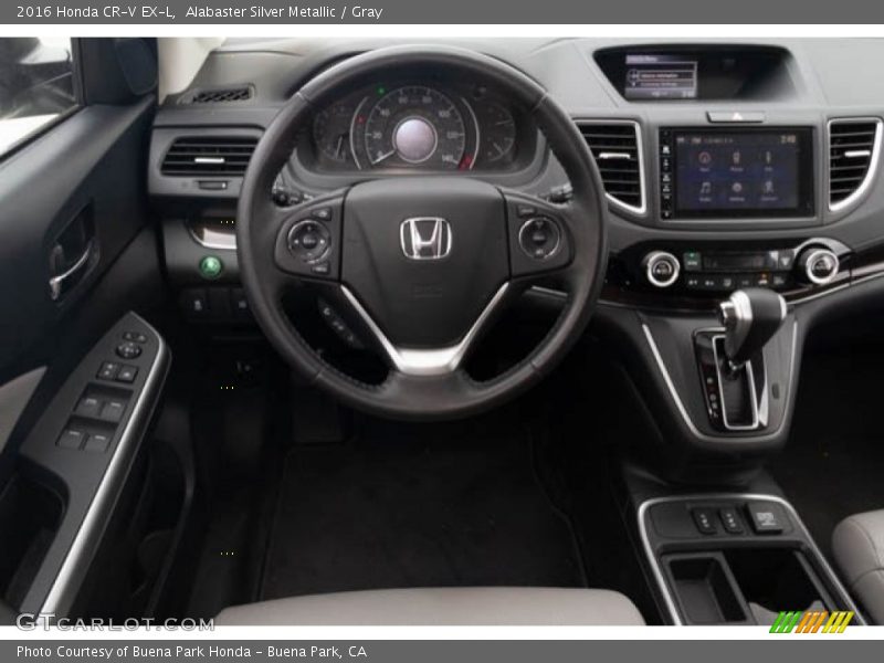 Alabaster Silver Metallic / Gray 2016 Honda CR-V EX-L