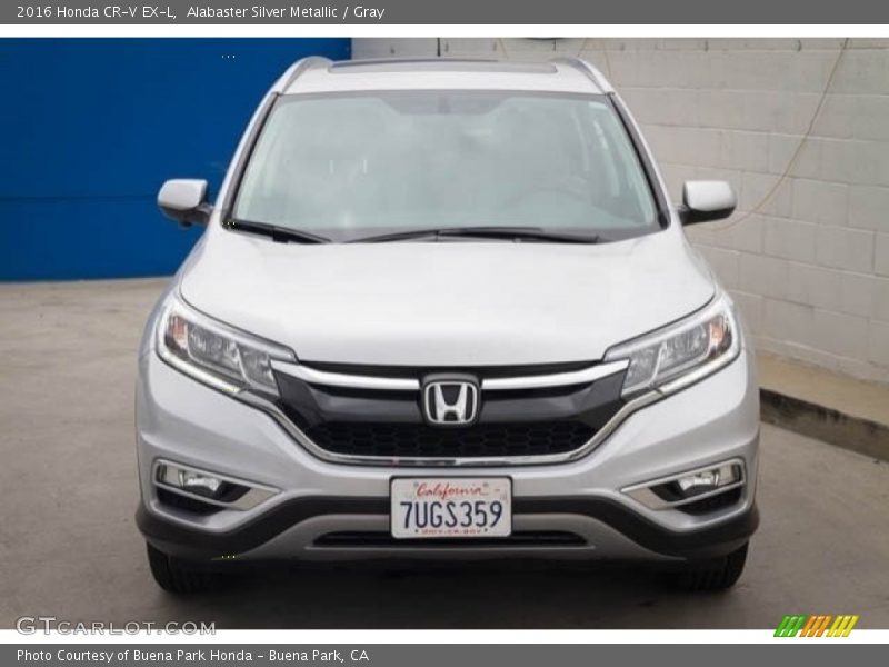 Alabaster Silver Metallic / Gray 2016 Honda CR-V EX-L