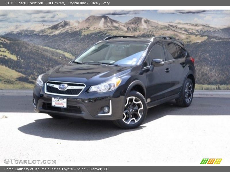 Crystal Black Silica / Ivory 2016 Subaru Crosstrek 2.0i Limited