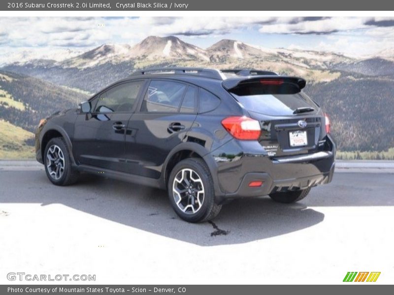 Crystal Black Silica / Ivory 2016 Subaru Crosstrek 2.0i Limited
