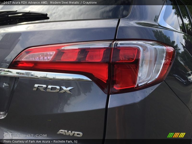 Modern Steel Metallic / Graystone 2017 Acura RDX Advance AWD