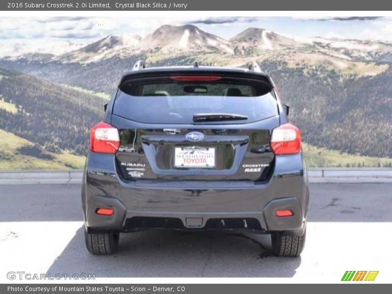 Crystal Black Silica / Ivory 2016 Subaru Crosstrek 2.0i Limited