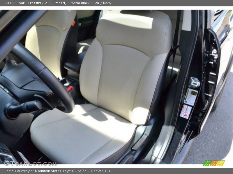 Crystal Black Silica / Ivory 2016 Subaru Crosstrek 2.0i Limited