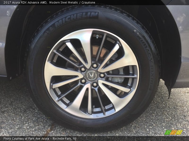 Modern Steel Metallic / Graystone 2017 Acura RDX Advance AWD