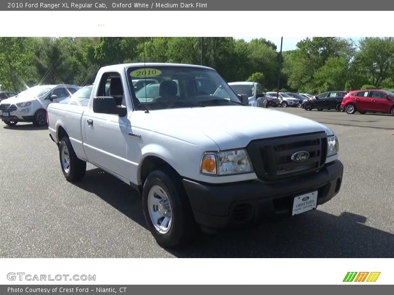 Oxford White / Medium Dark Flint 2010 Ford Ranger XL Regular Cab