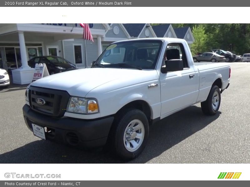 Oxford White / Medium Dark Flint 2010 Ford Ranger XL Regular Cab
